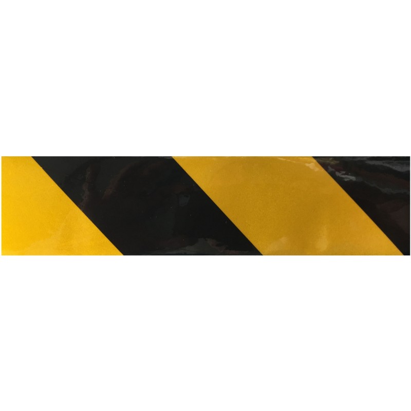 Bande adhésive de signalisation: coloris jaune / noir
