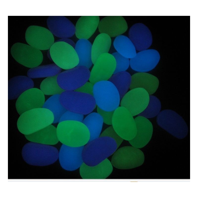 Galets fluorescents gloowies lumineux pierres cailloux